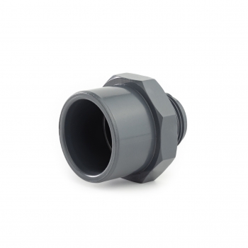 basin pipe connector 3/4" to 32mm - straight - grey